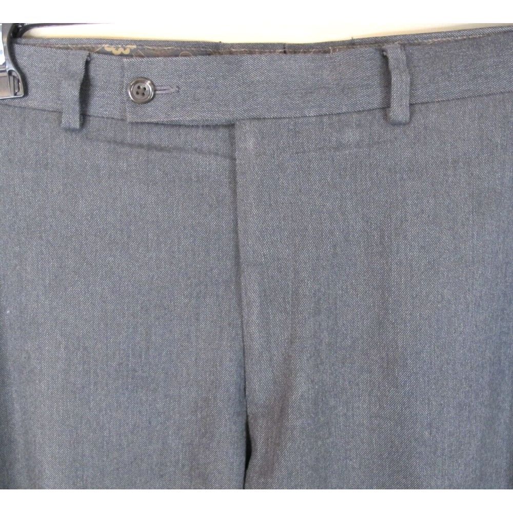 Lauren Ralph Lauren Flat Front Gray Dress Pants Slacks Men's Size‎ 38 x 32 - Picture 2 of 7